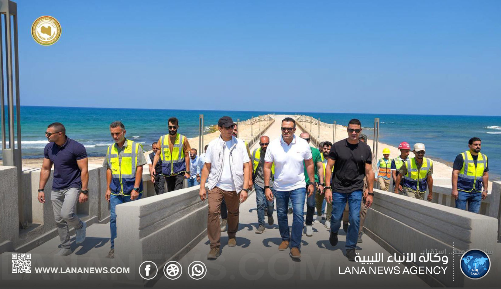 مدير عام صندوق التنمية يُتابع تنفيذ مشروع كورنيش وادي درنة