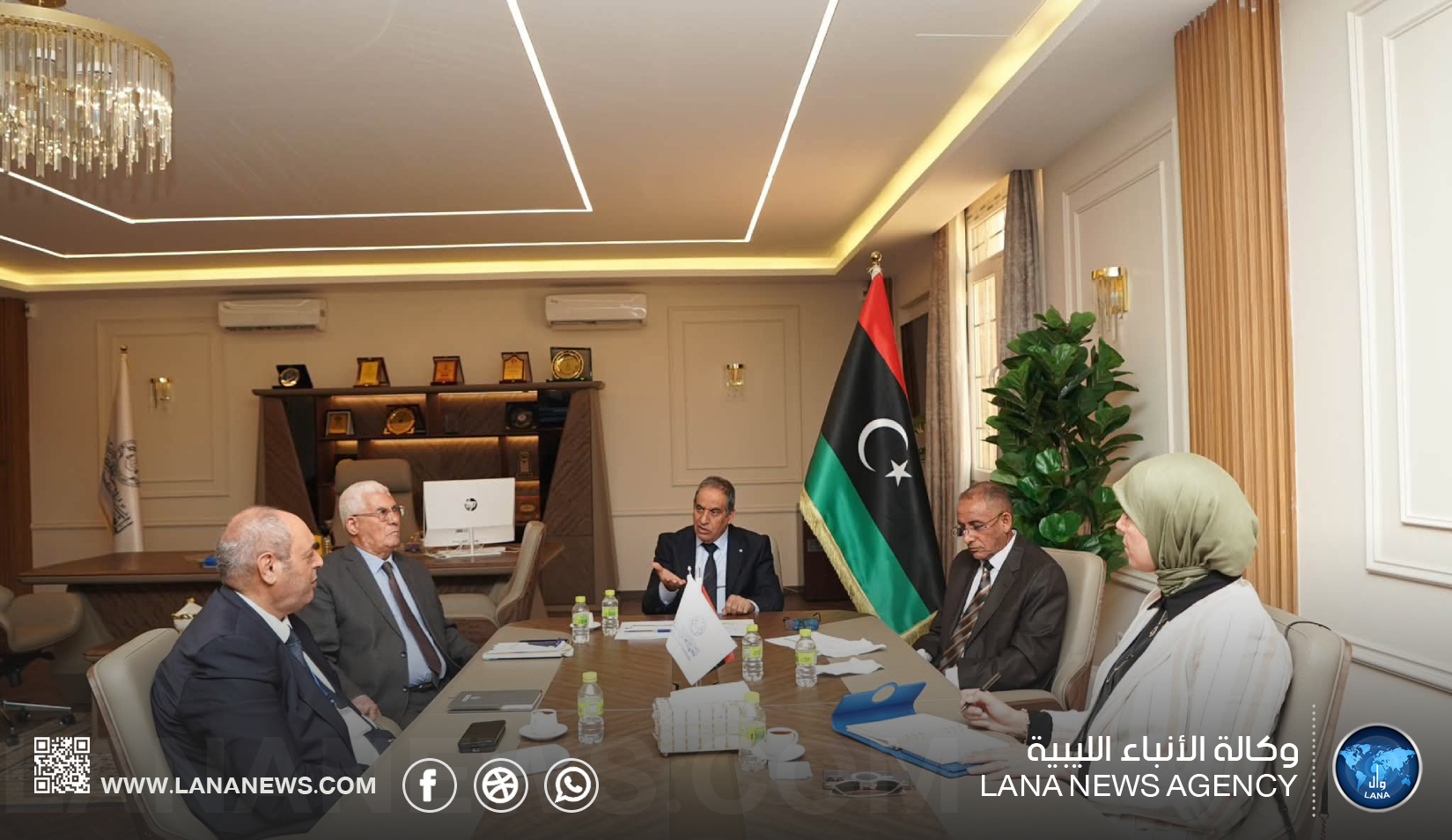 بحث شراكة تدريبية بين المؤسسة الوطنية للنفط والمعهد العالي للقضاء