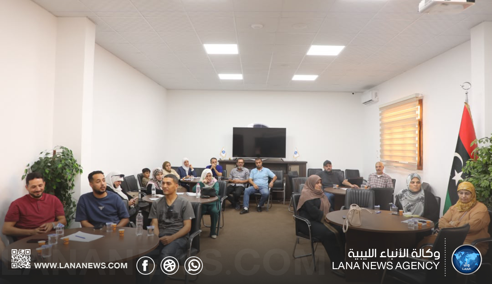 برامج تدريبية متخصصة بمقر وكالة الأنباء الليبية لتطوير الأداء الإعلامي