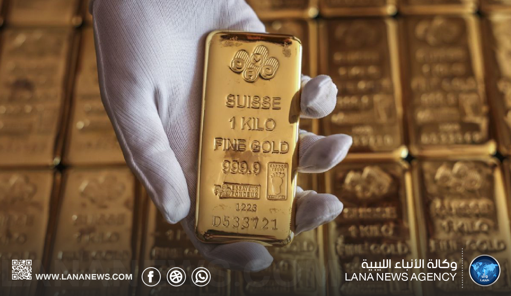 الذهب يتراجع مع تصاعد ضغوط أسواق الفائدة وارتفاع أسعار النفط