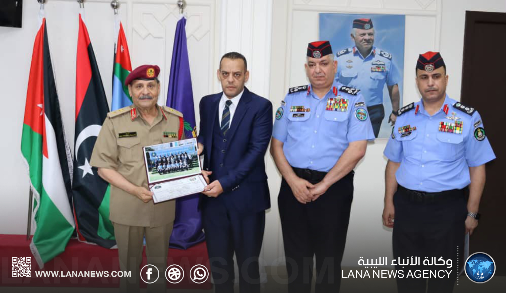 مشاركة ليبية في دورة القيادة المتوسطة بالمملكة الأردنية الهاشمية
