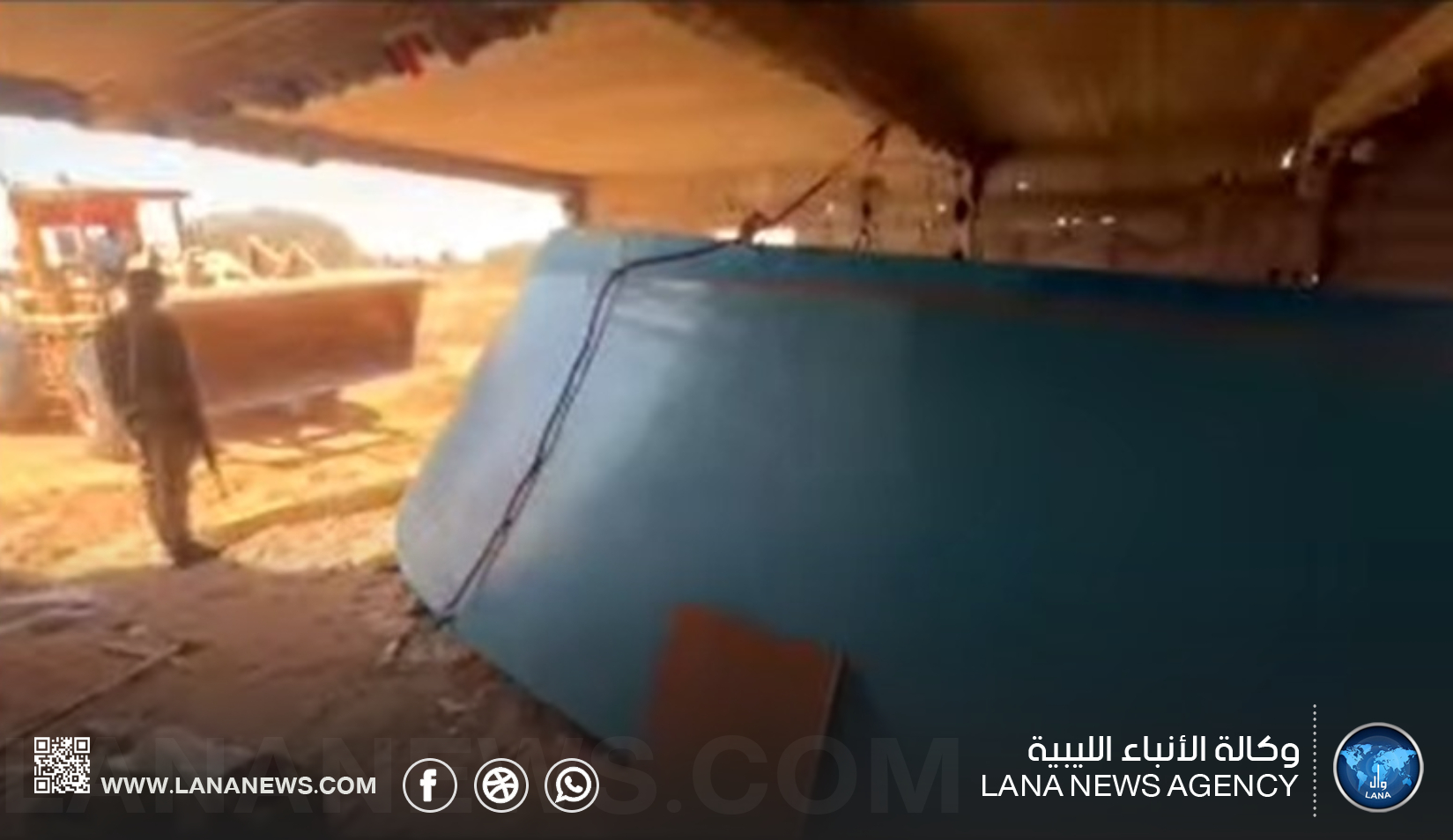 مكافحة الهجرة غير الشرعية بسرت تضبط مُوقعًا سريًا لتصنيع قوارب الهجرة