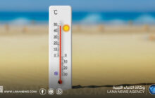 أجواء حارة على المناطق الغربية ورطوبة مرتفعة نسبياً على الساحل