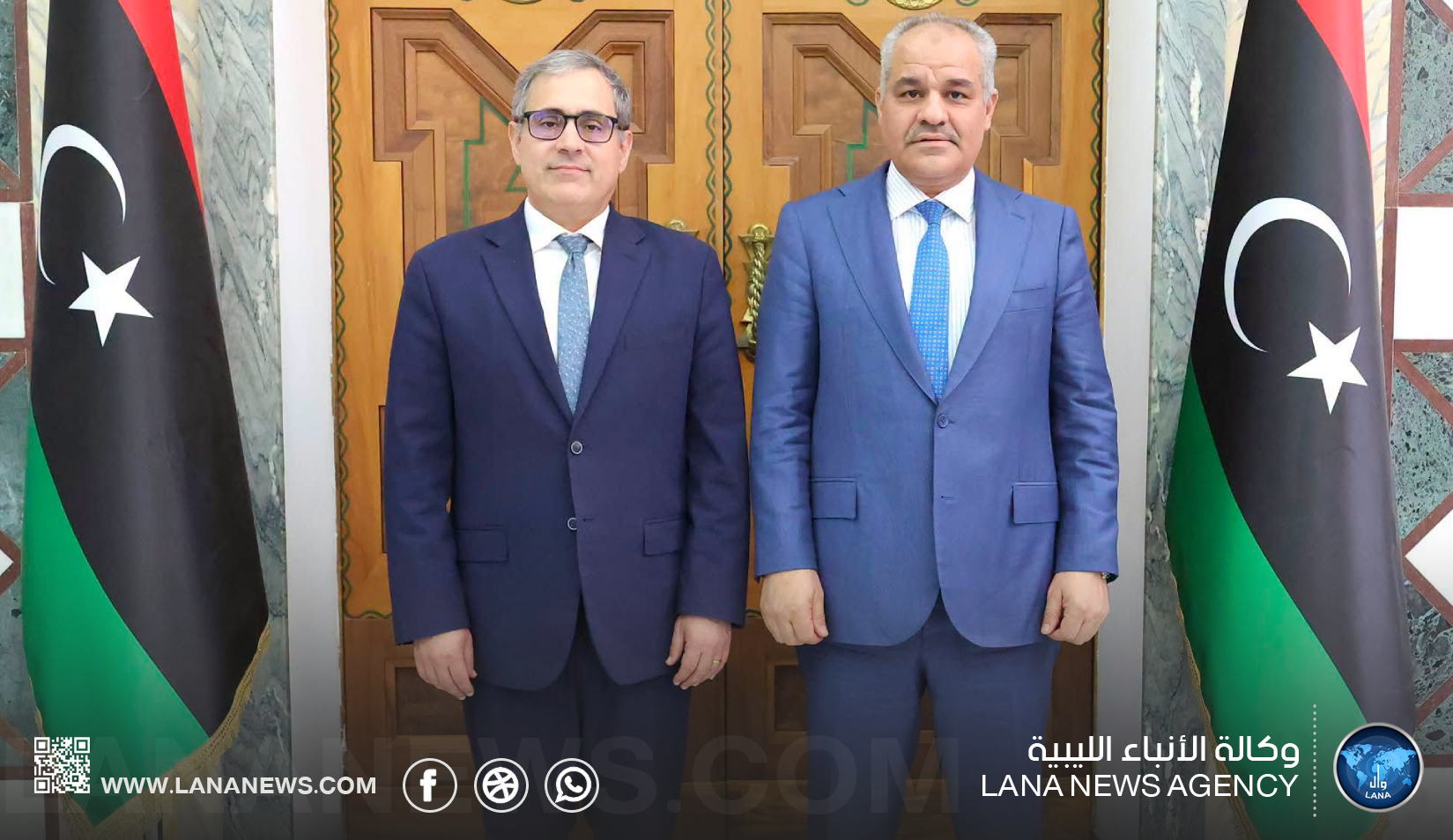 محافظ مصرف ليبيا المركزي يبحث المستجدات المالية والاقتصادية مع مستشار بالخارجية الأمريكية