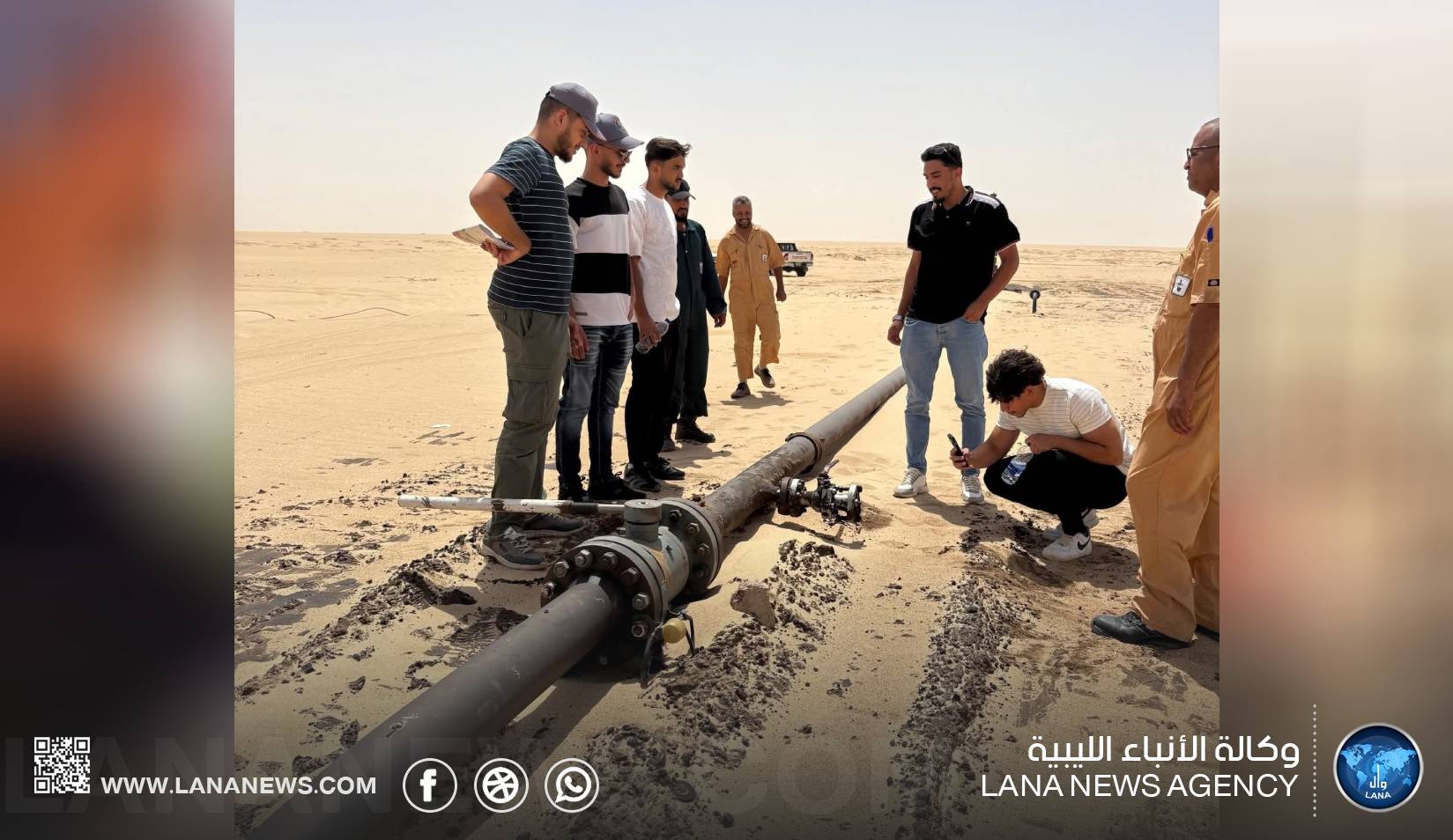 طلبة جامعتي بنغازي وجالو يطلعون على عمليات الإنتاج بحقل النافورة