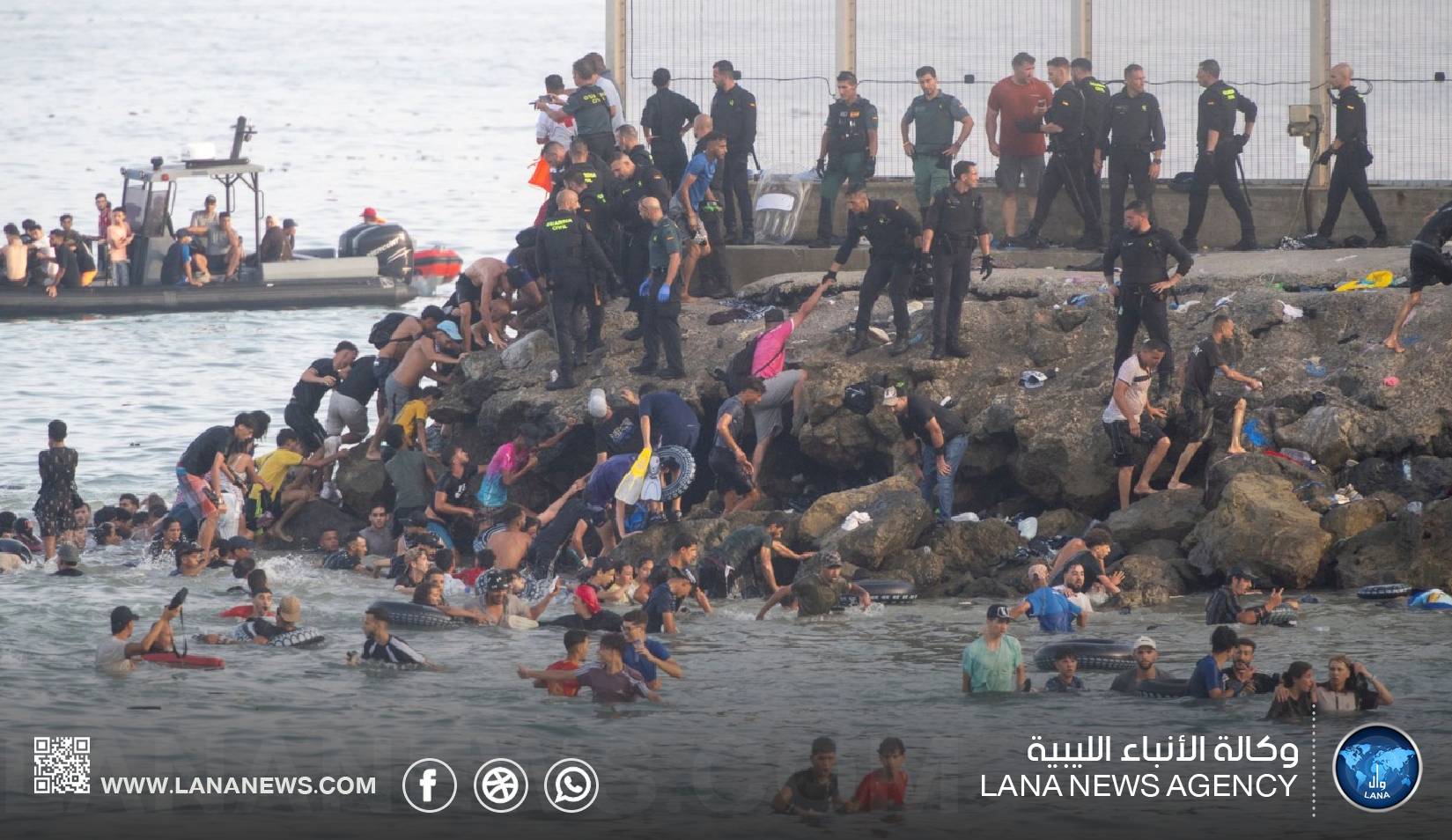 وفاة مهاجرين خلال محاولة عبور الحدود المغربية الإسبانية