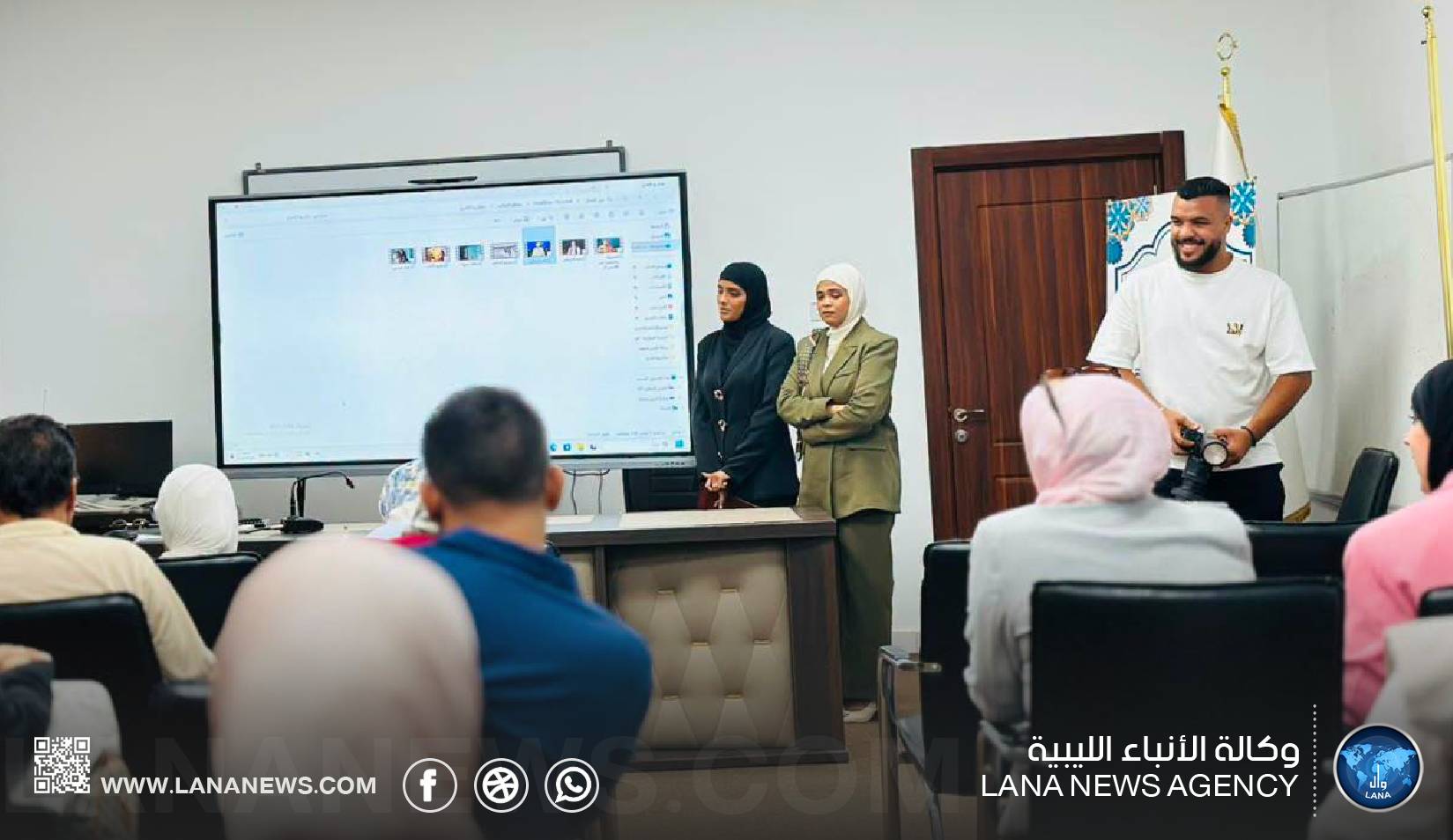 وكالة الأنباء الليبية تستضيف مشاريع تخرج قسم الإذاعة والتلفزيون