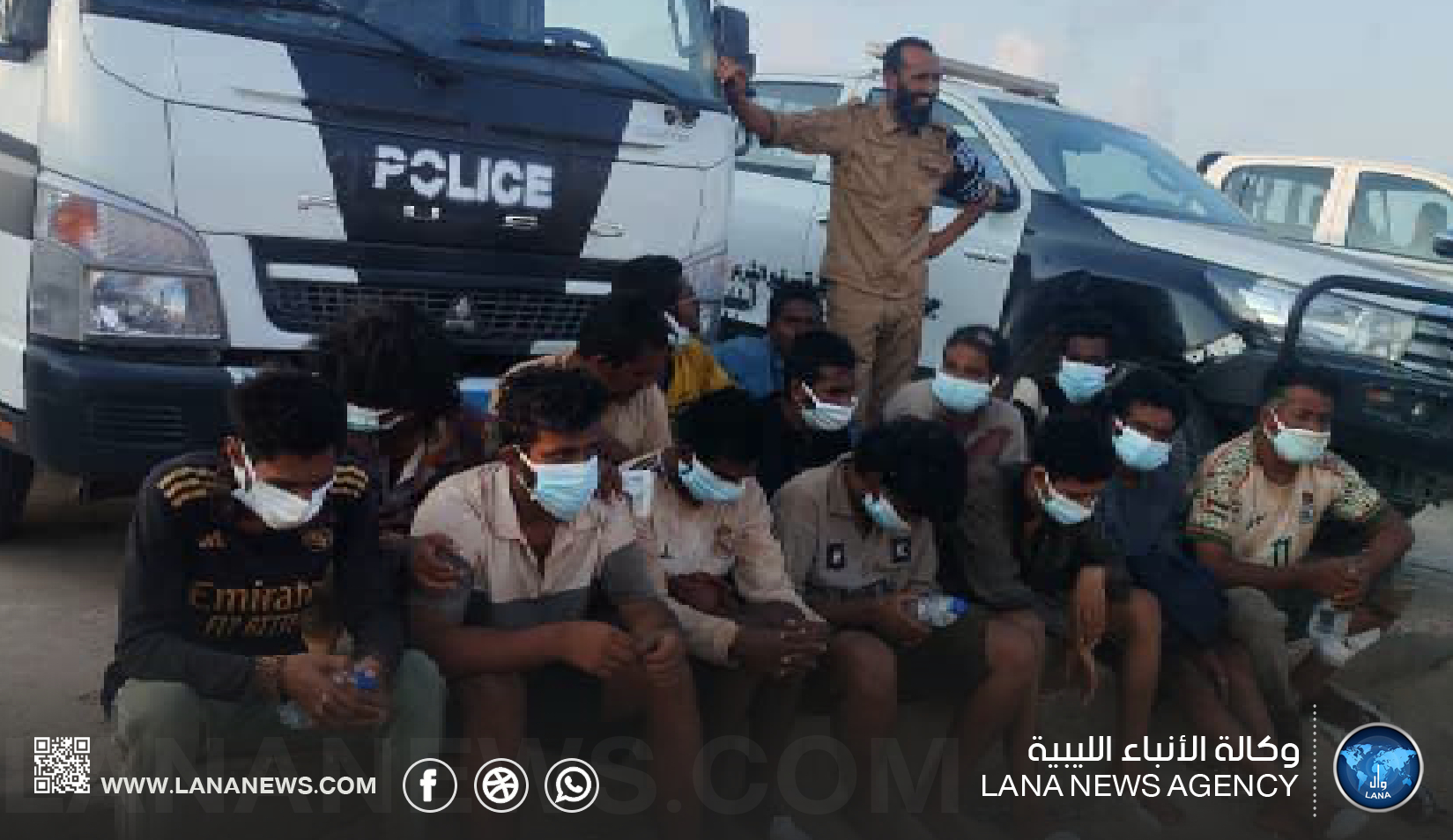ضبط مهاجرين غير شرعيين على سواحل الحمامة والحنية