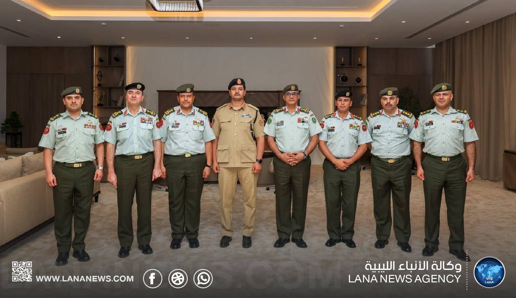 رئاسة الأركان تبحث تنفيذ تدريبات عسكرية مشتركة مع الأردن برأس العلبة