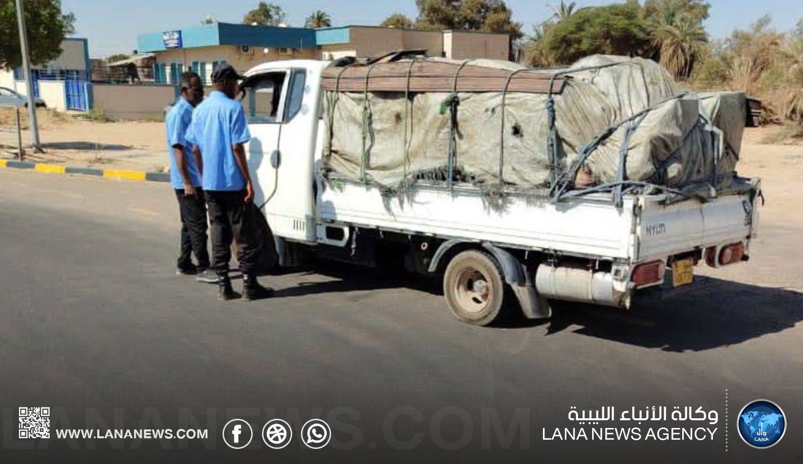 حملة تفتيش على مركبات نقل الأغذية في غدوة