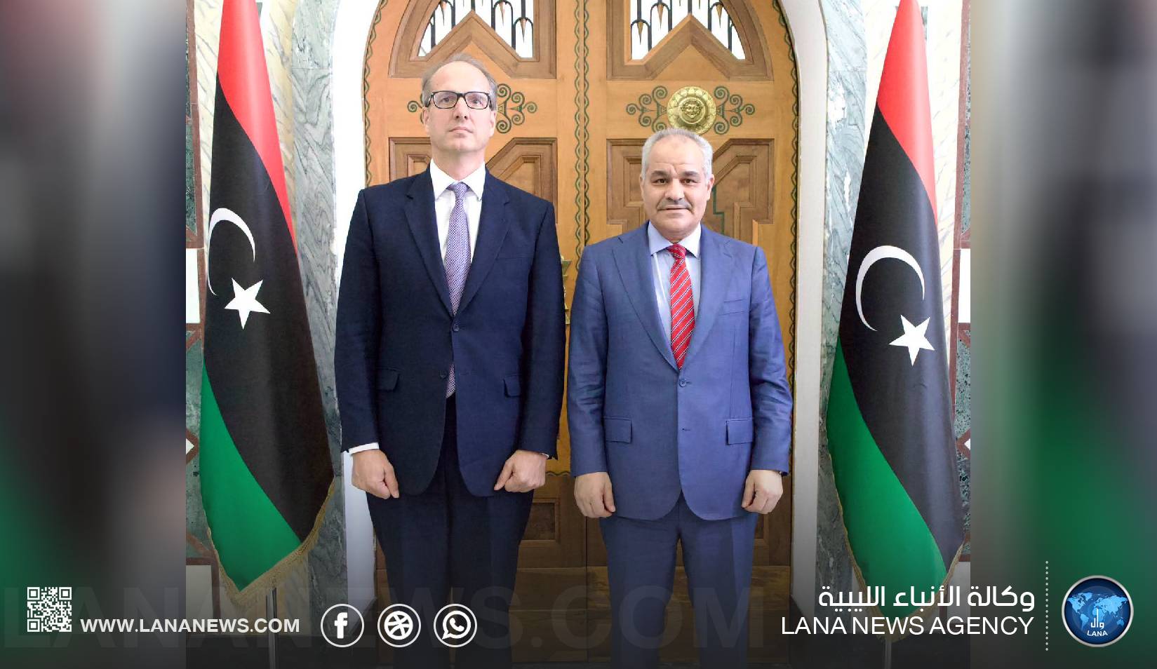 محافظ مصرف ليبيا المركزي يبحث مع السفير البريطاني الإصلاحات المالية والاقتصادية