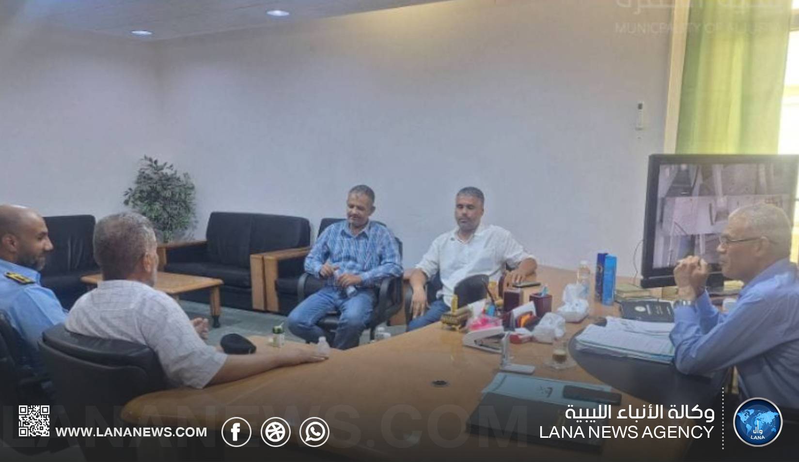 بلدية الجفرة تبحث معالجة أوضاع المخططات السكنية