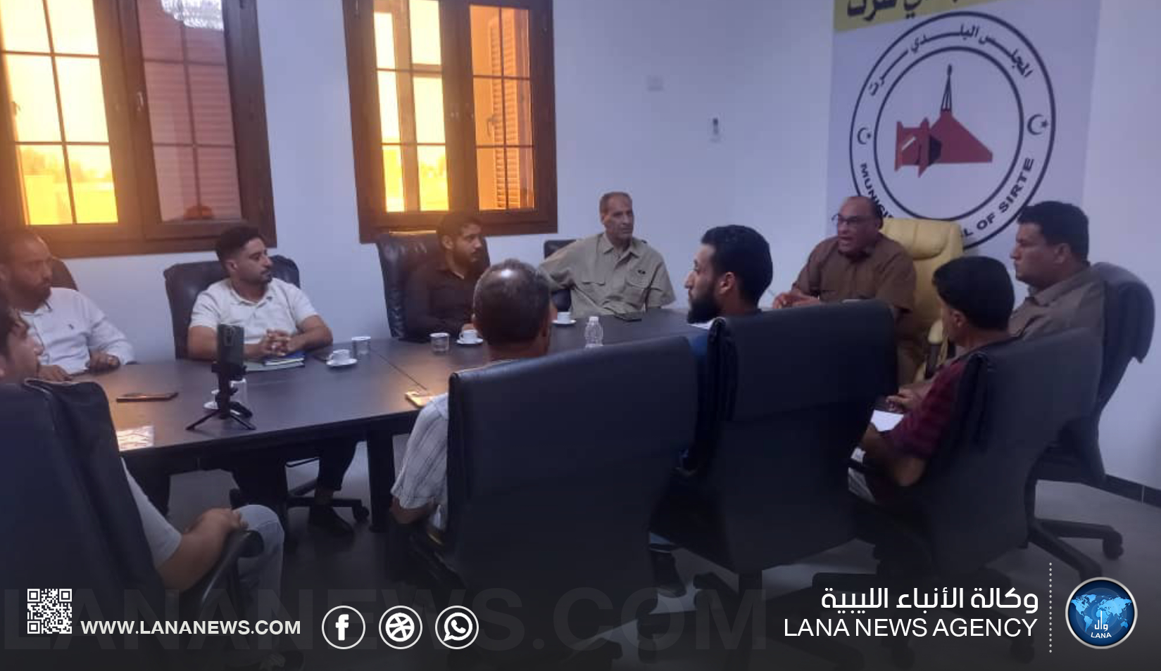 عميد بلدية سرت بحث الأوضاع القانونية لشركات الاتصالات الرقمية الخاصة العاملة بالمنطقة