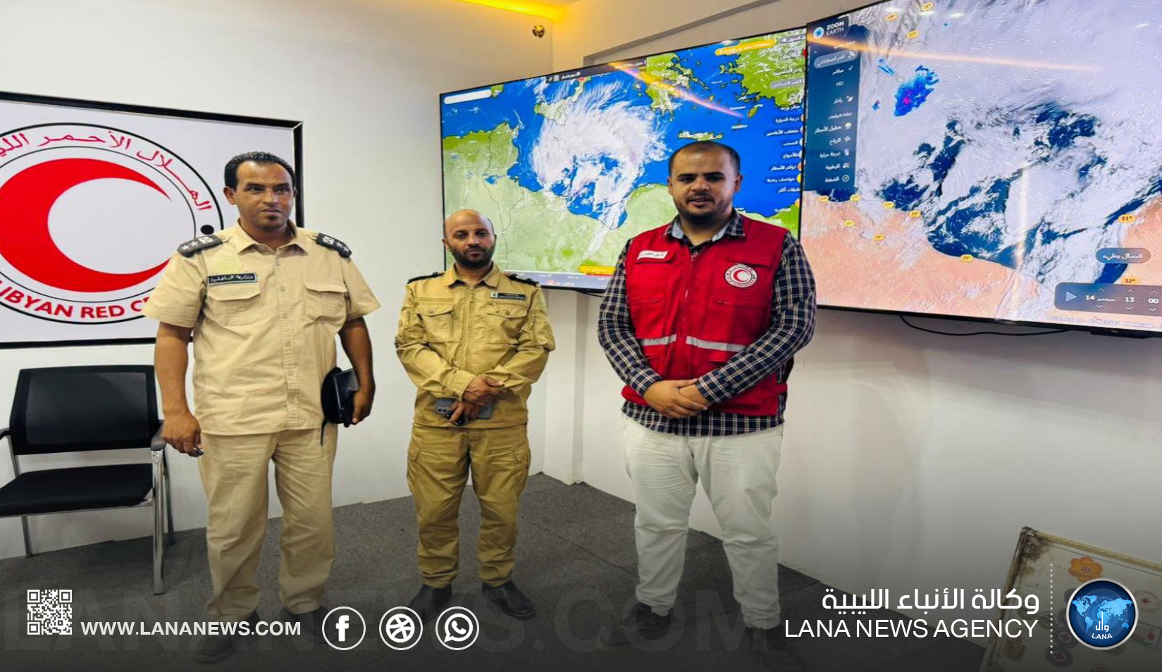 جهاز مكافحة الهجرة والهلال الأحمر بالبيضاء يبحثان مواجهة التقلبات الجوية ورعاية المهاجرين