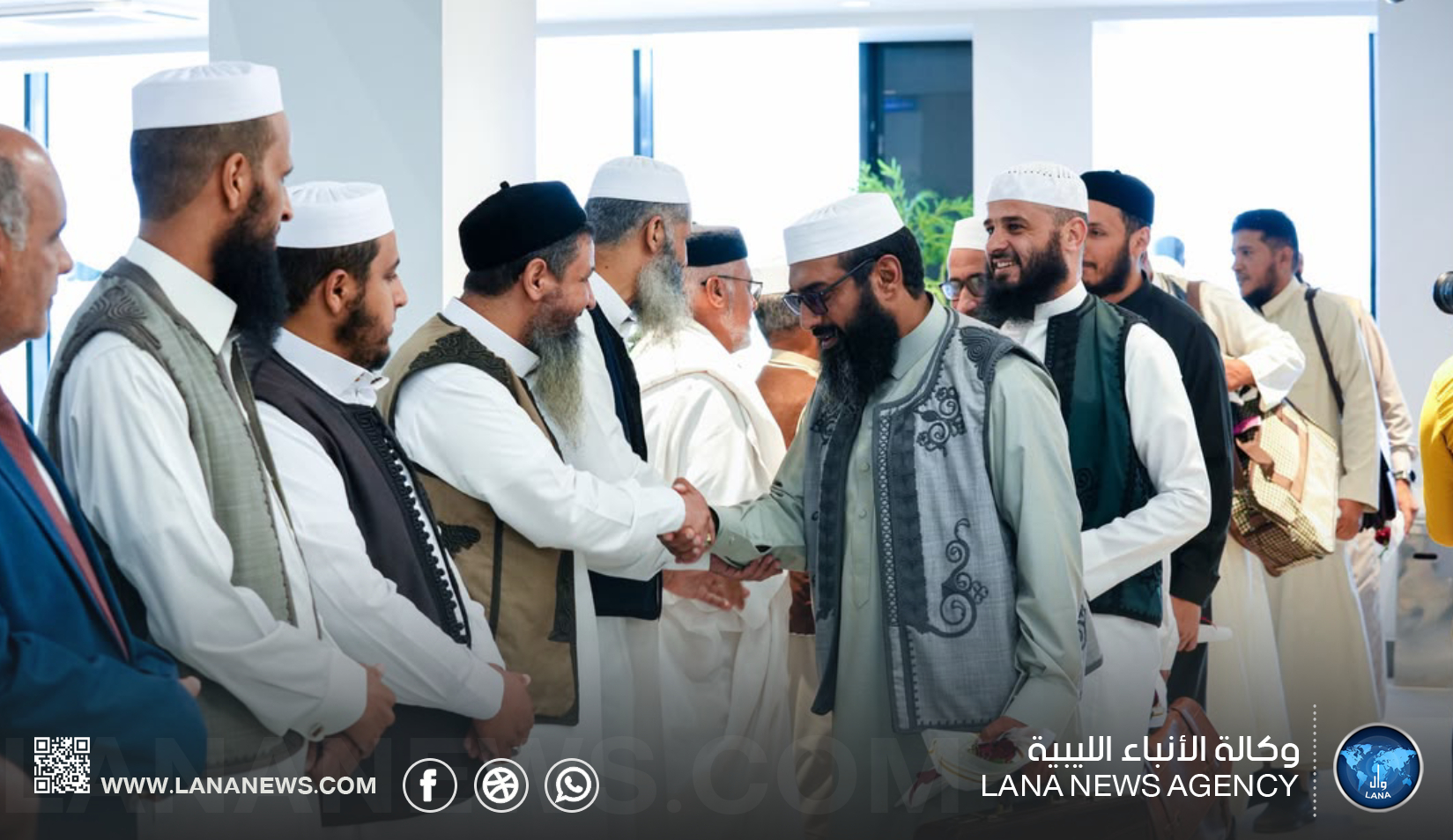 وصول لجنة تحكيم جائزة ليبيا الدولية للقرآن الكريم ورئيس لجنة الإفتاء إلى سرت