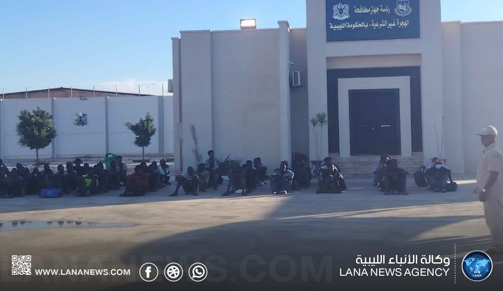 مكافحة الهجرة غير الشرعية ببنغازي يرحّل 81 مهاجرًا من جنسيات مختلفة
