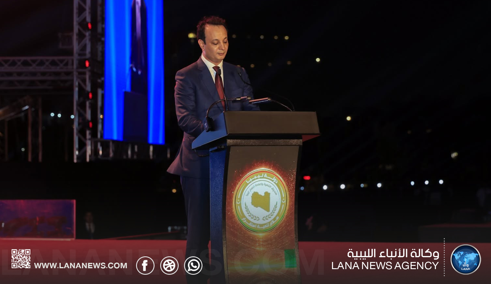 رئيس صندوق التنمية وطلبة جامعة بنغازي يوجهون الشكر للمشاركين في حفل افتتاح الجامعة