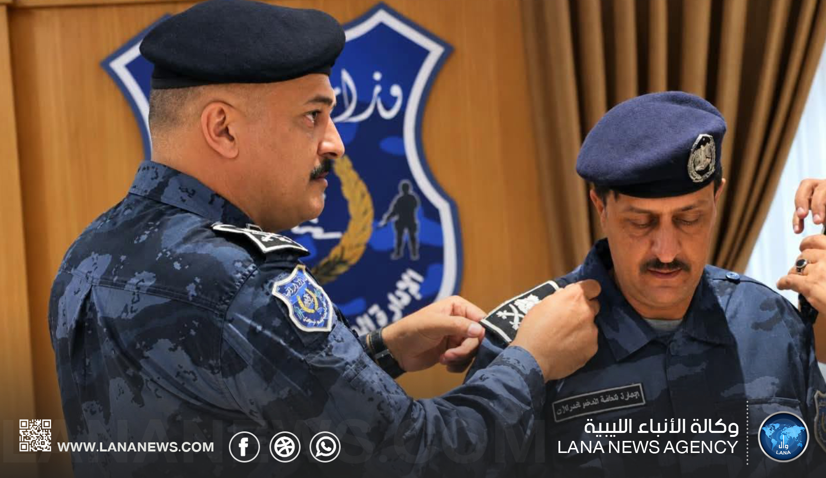 ترقية رئيس فرع الدعم المركزي بالجفرة إلى رتبة لواء بعد إنقاذ أطفال جرفهم السيل
