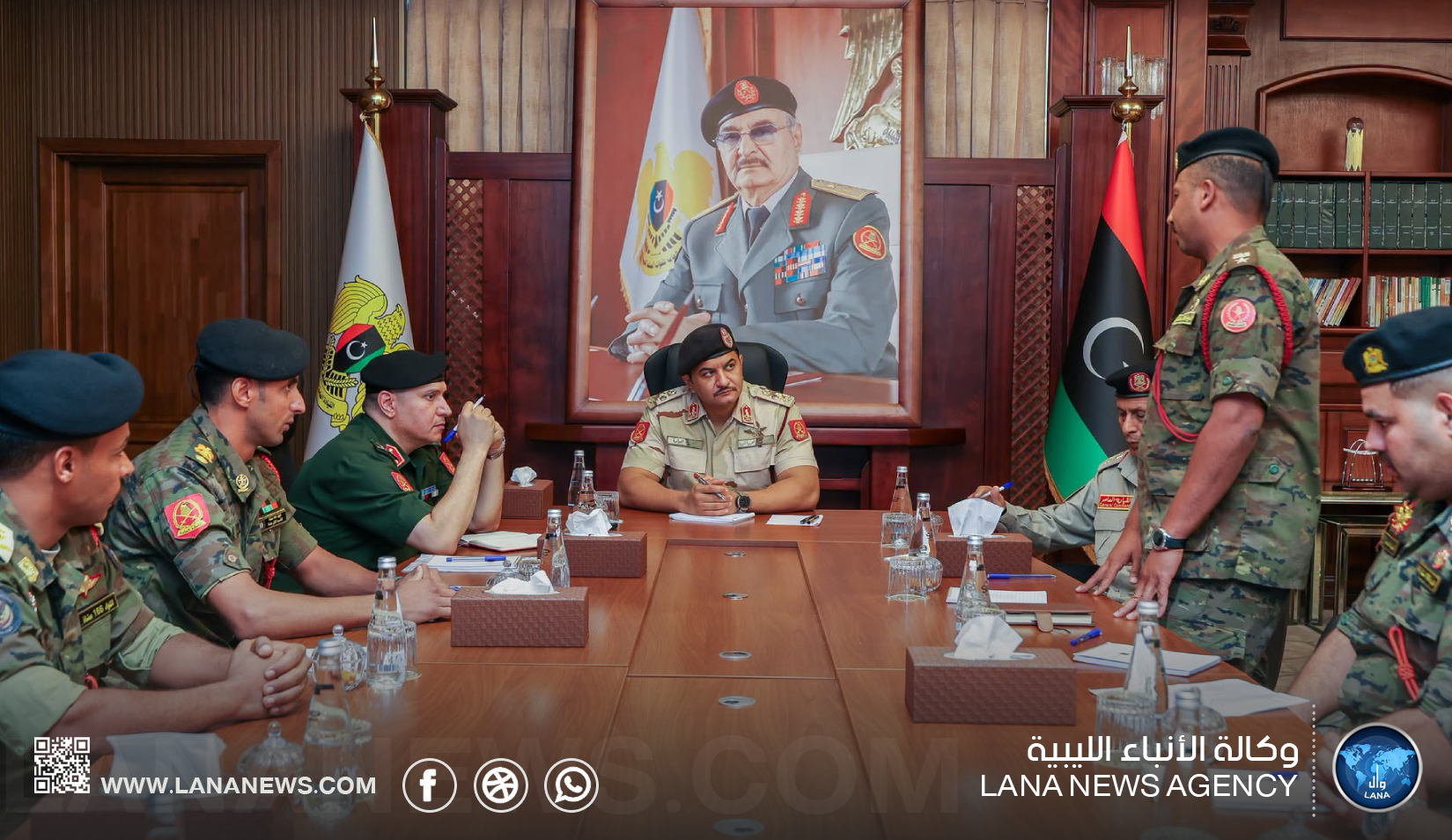 نائب القائد العام يتفقد جاهزية الكتيبة الأولى مُشاة في سرت