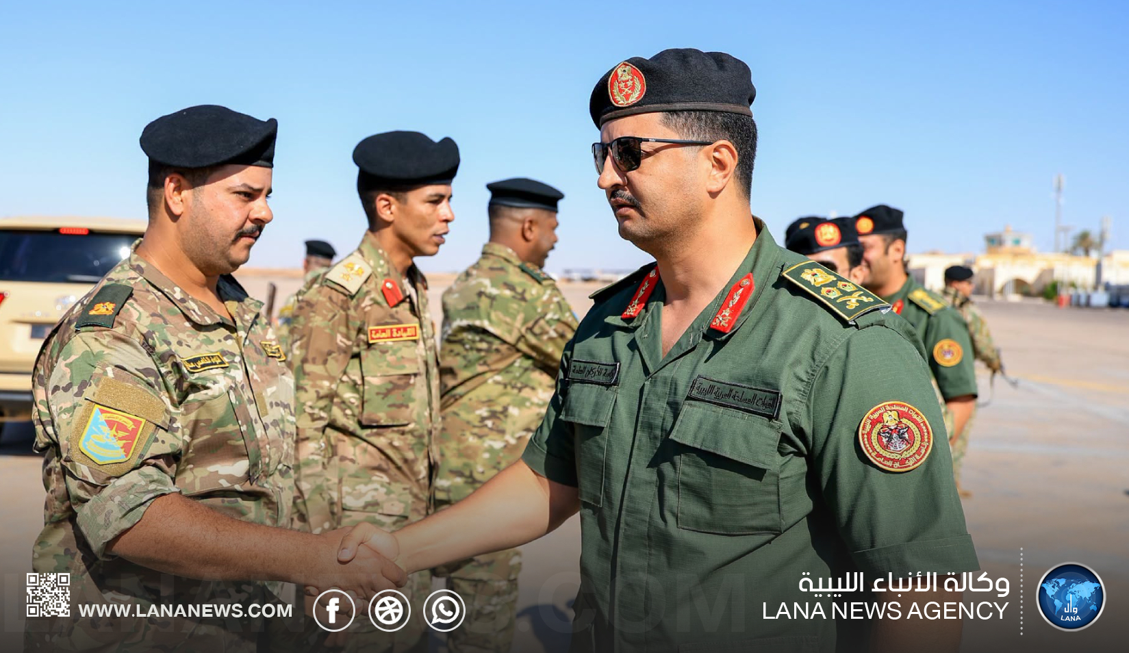 رئيس الأركان العامة يتفقد الأوضاع الأمنية بالمناطق الحدودية الجنوبية