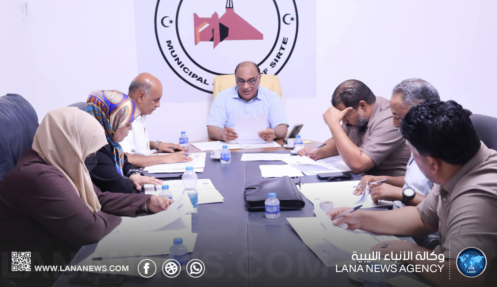 بلدي سرت يبحث ملفات خدمية وإدارية وأكاديميات للرياضة والاتصالات
