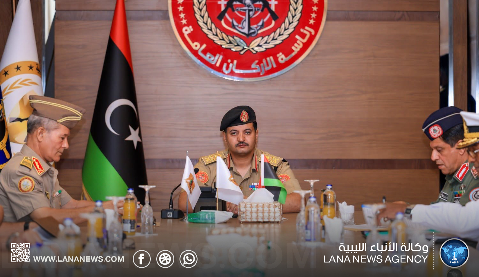 رئيس الأركان العامة يُتابع مُخرجات اجتماع رؤساء الأركان في سرت