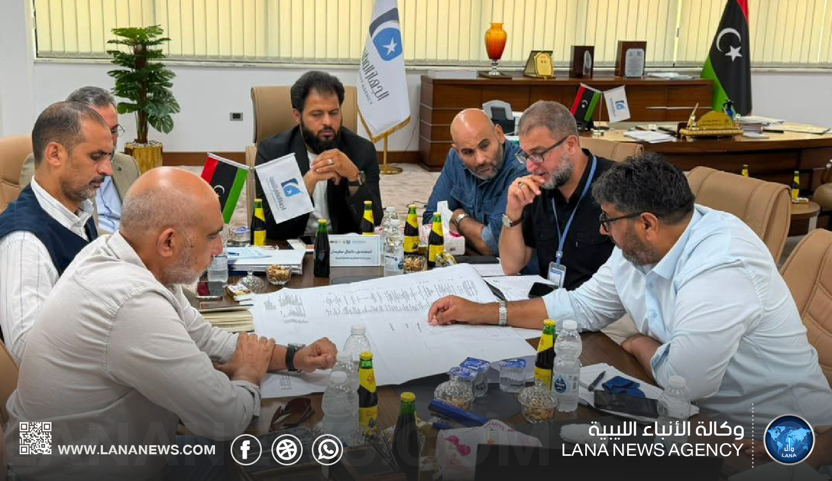 الجهاز الوطني للتنمية يبحث مع شركة البريقة تنفيذ مشروع مستودع سرت للوقود