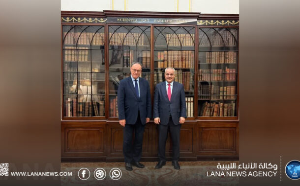 محافظ مصرف ليبيا المركزي يبحث مع نظيره البريطاني إدارة الاحتياطيات