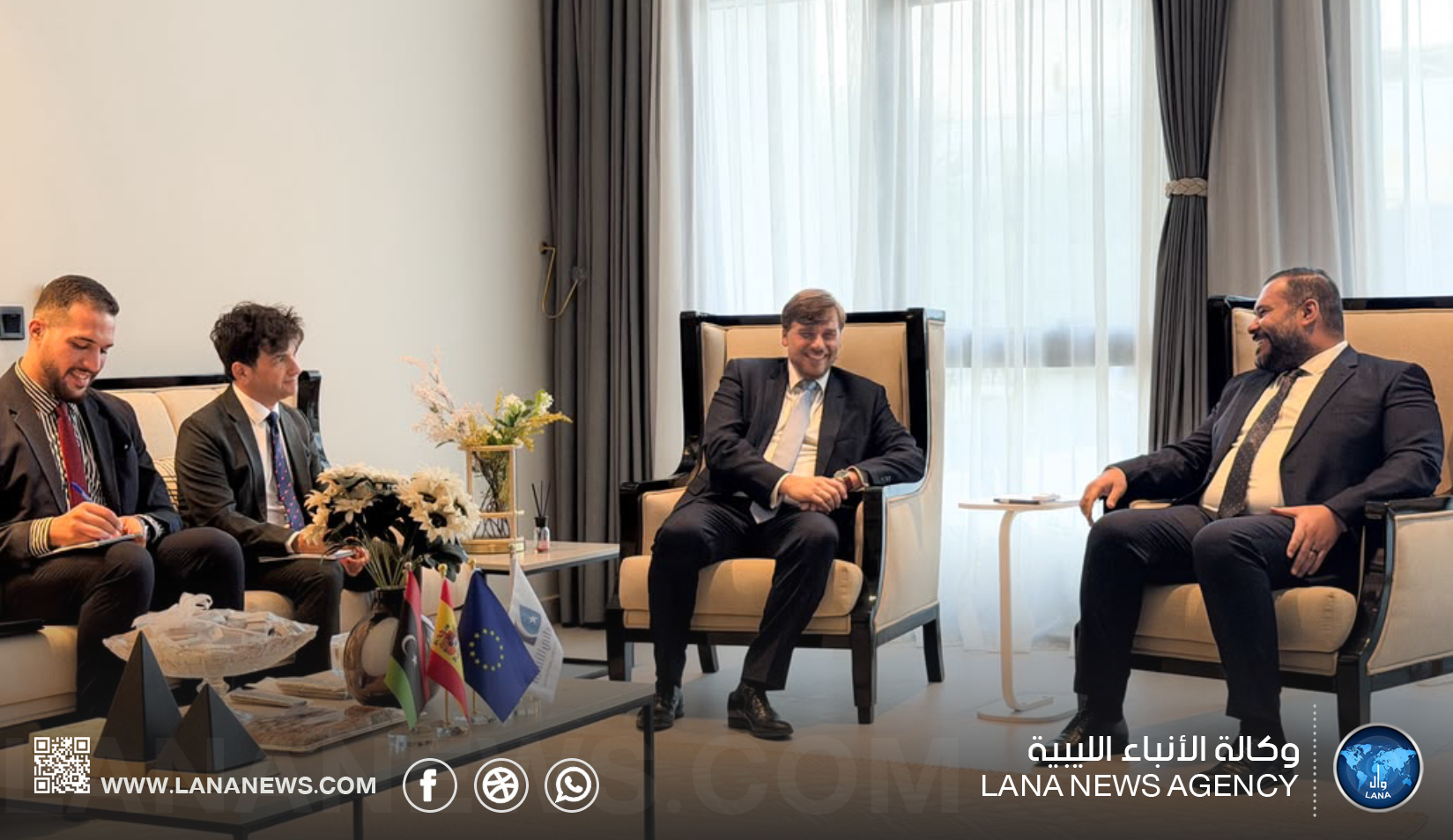 الجهاز الوطني للتنمية يبحث مع سفير إسبانيا فُرص الاستثمار والشراكة