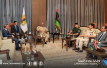 القائد العام يبحث مع المبعوث الفرنسي دعم توحيد المؤسسات وإجراء الانتخابات