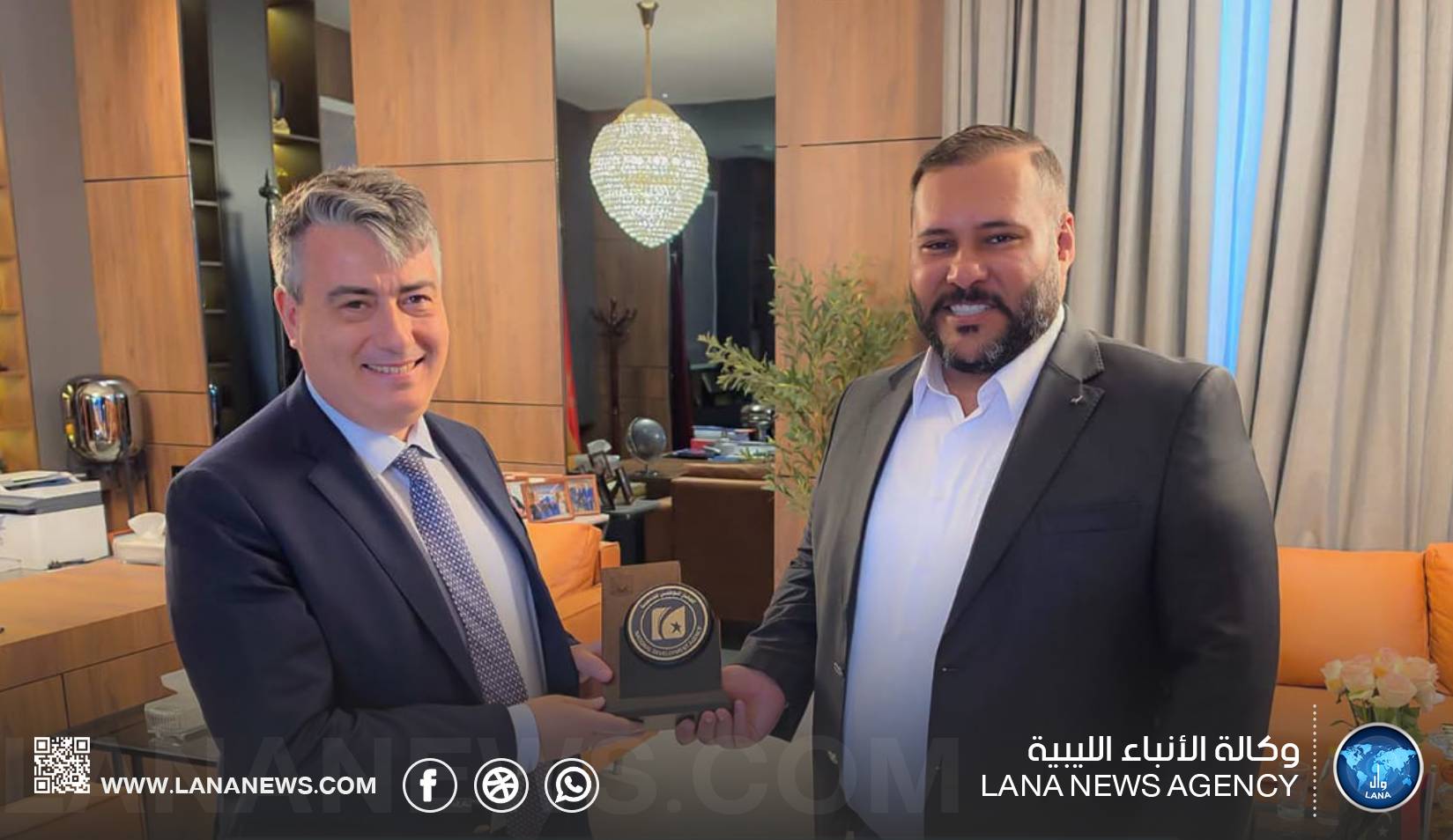 الوطني للتنمية يبحث مع القنصل الإيطالي تعزيز التعاون الاقتصادي