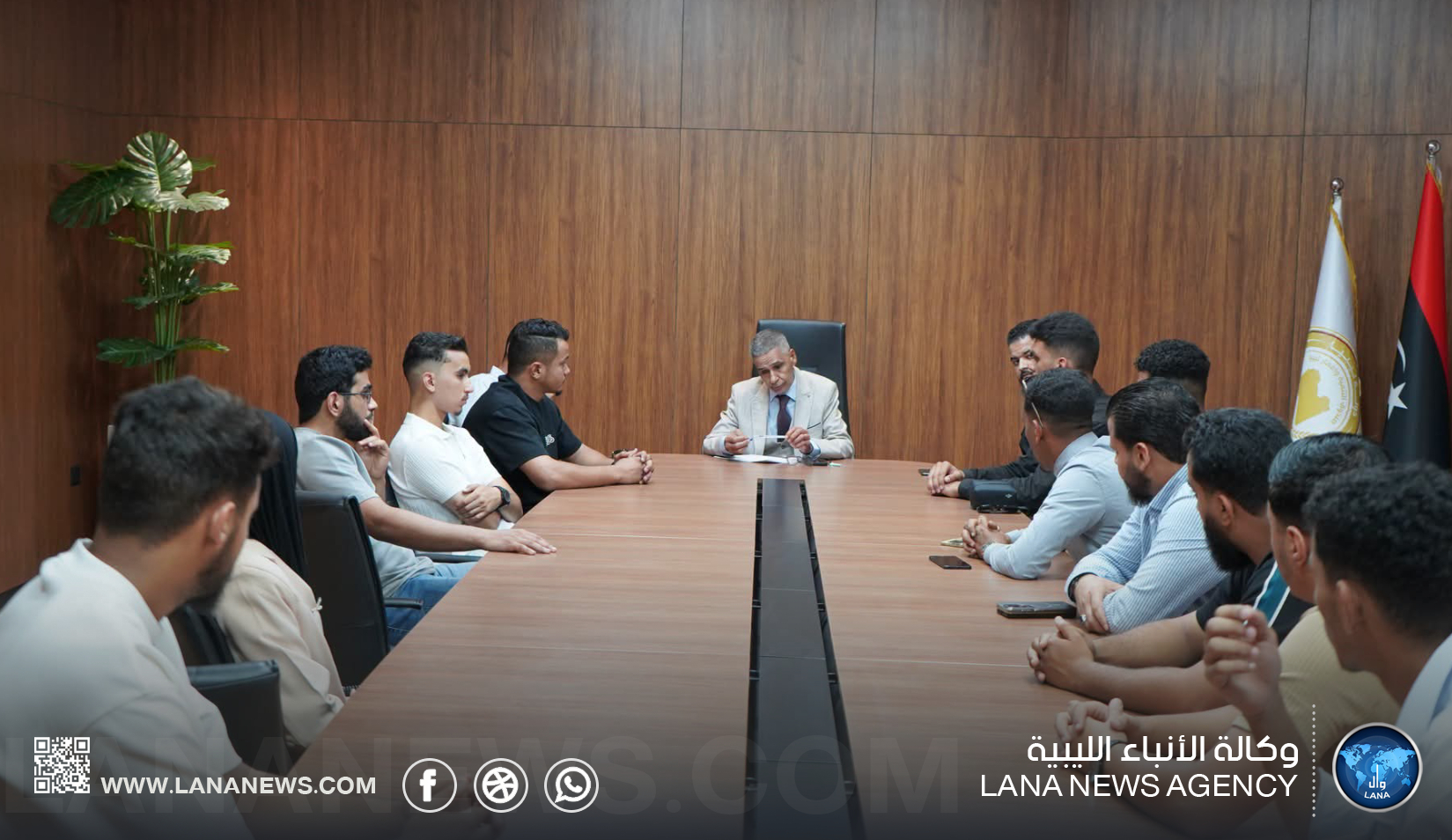 رئيس جامعة سرت يبحث مع اتحاد الطلبة آليات التعاون المشترك