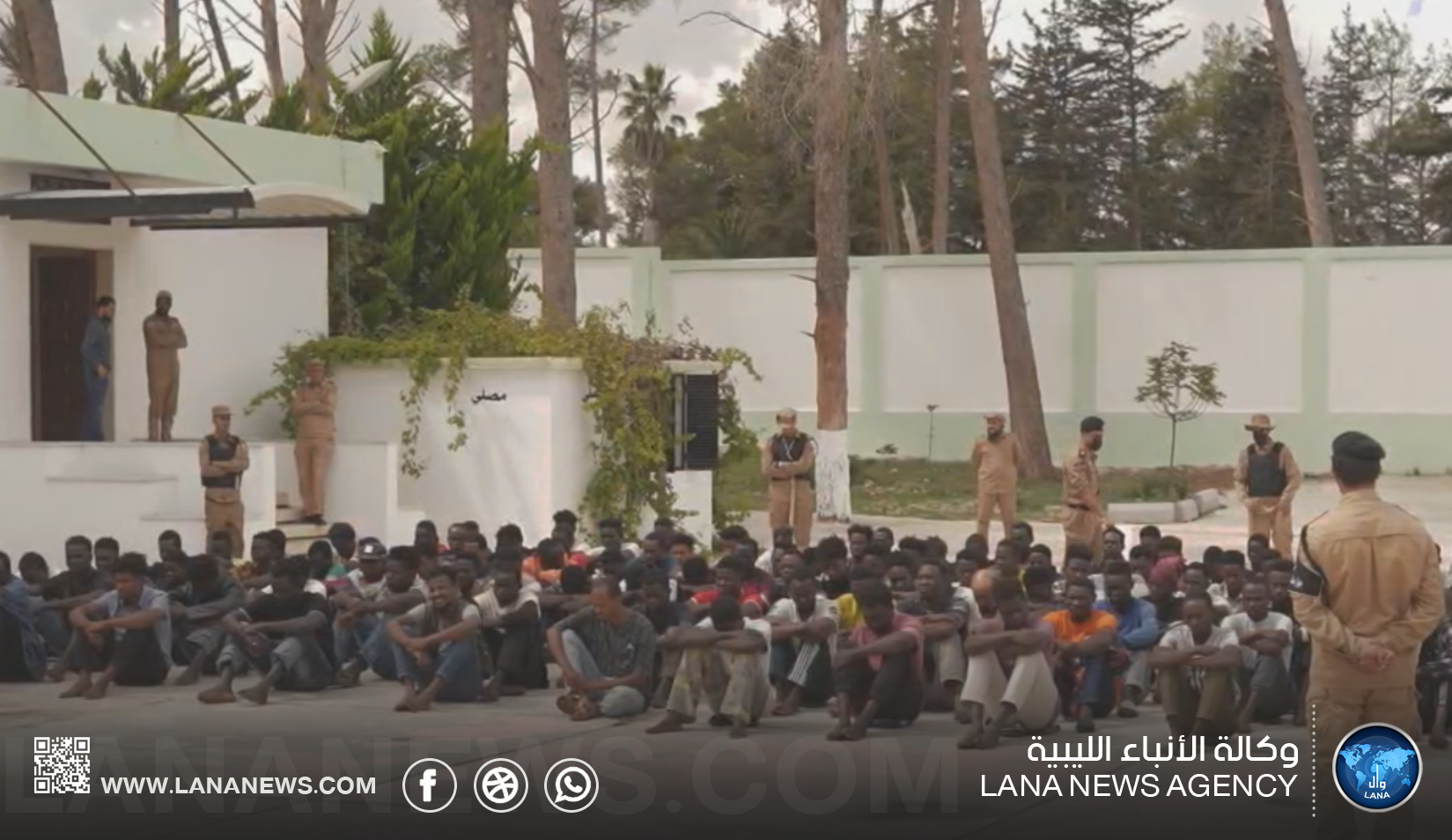 مكافحة الهجرة بشحات تستكمل إجراءات ترحيل مهاجرين