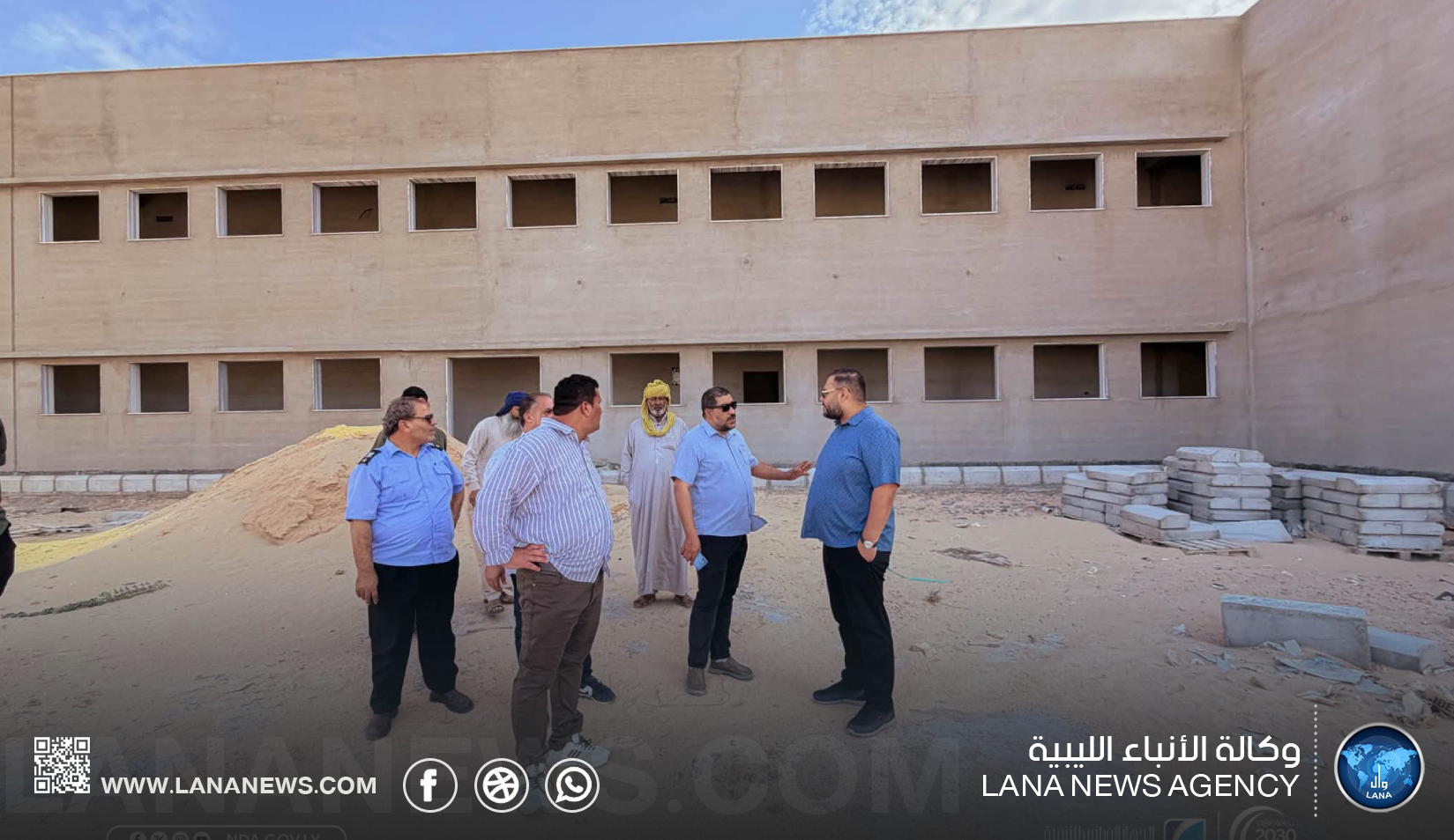 مدير عام الجهاز الوطني للتنمية يتابع أعمال صيانة طريق أبوهادي ومقري السجل المدني والجوازات