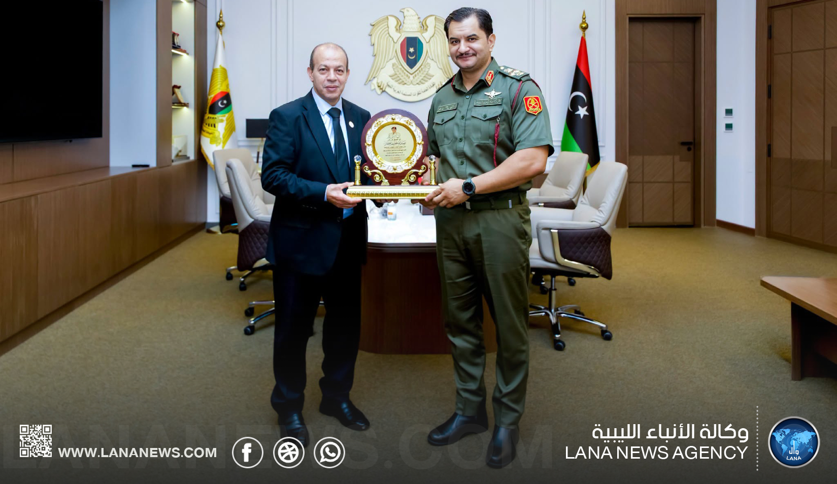 نائب القائد العام يلتقي عميد بلدية بنغازي