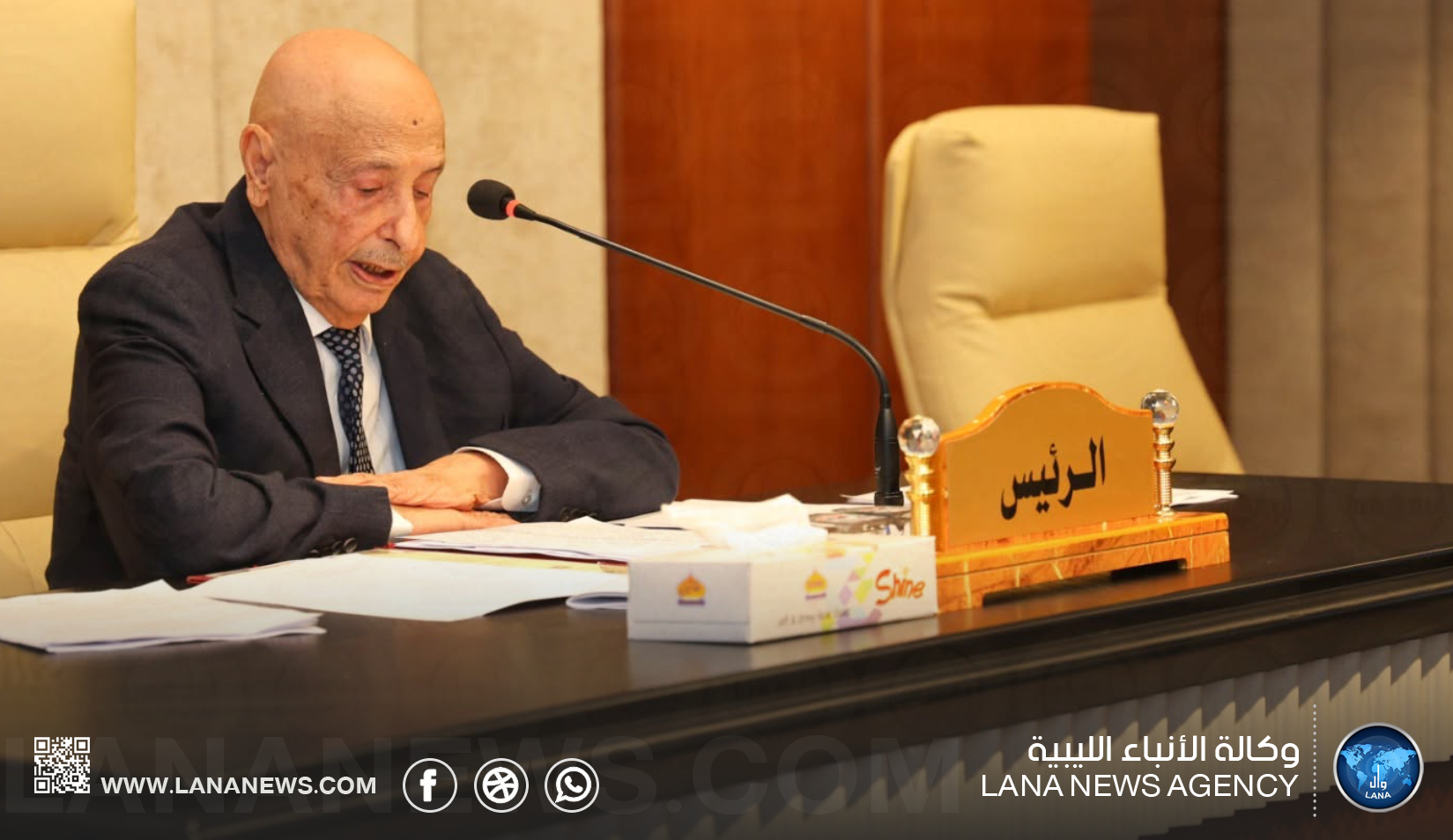 المستشار صالح يدعو النواب إلى جلسة الثلاثاء المقبل في بنغازي