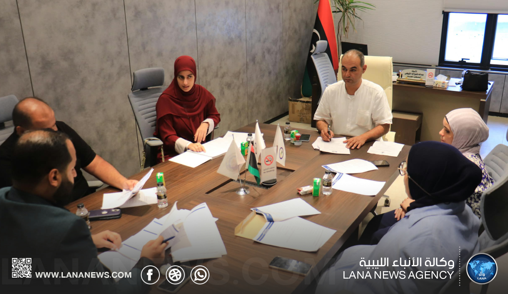 جامعة بنغازي تبحث آليات تنفيذ مشروع 