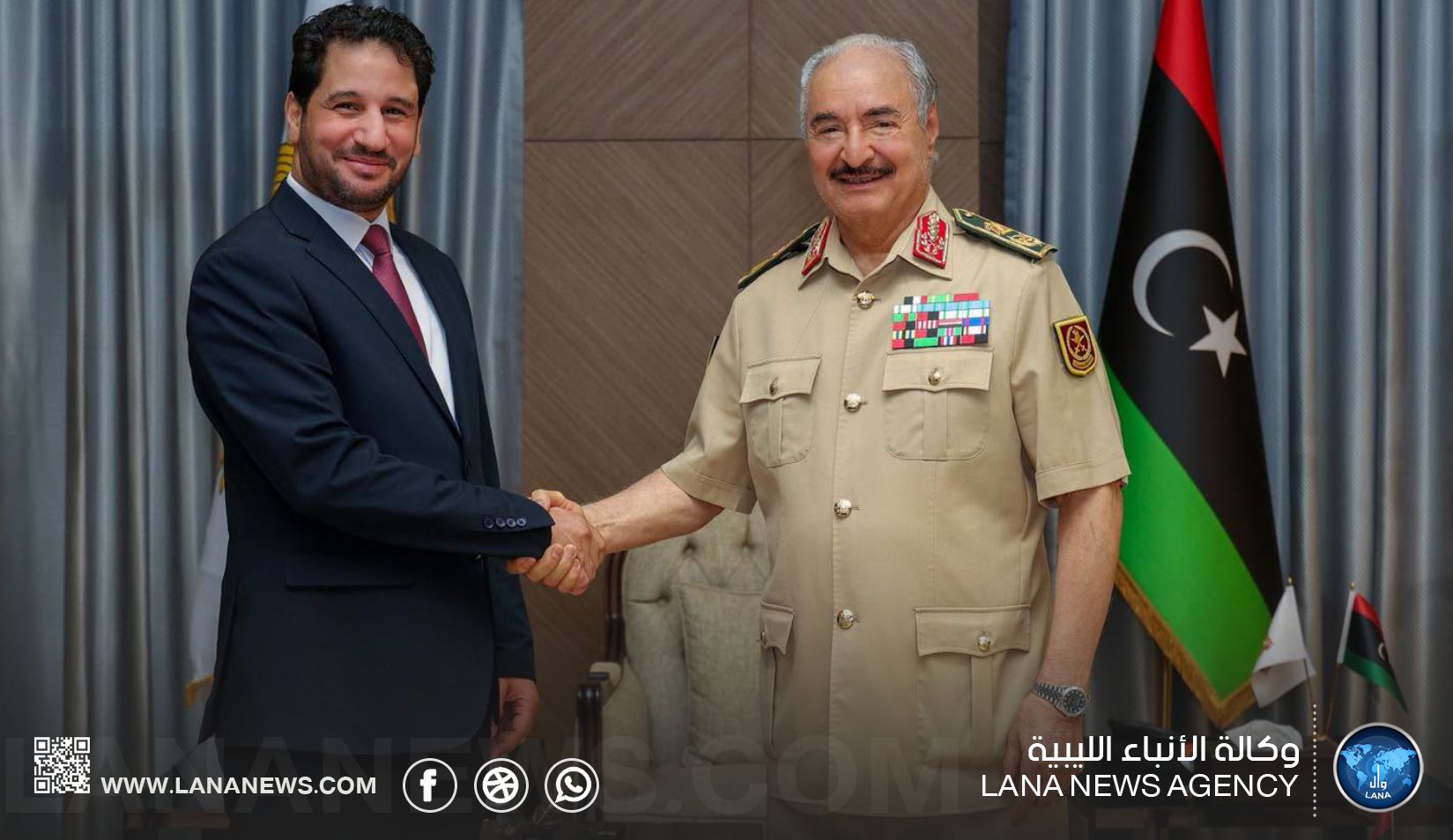 القائد العام يلتقي النائب الثاني لرئيس مجلس النواب