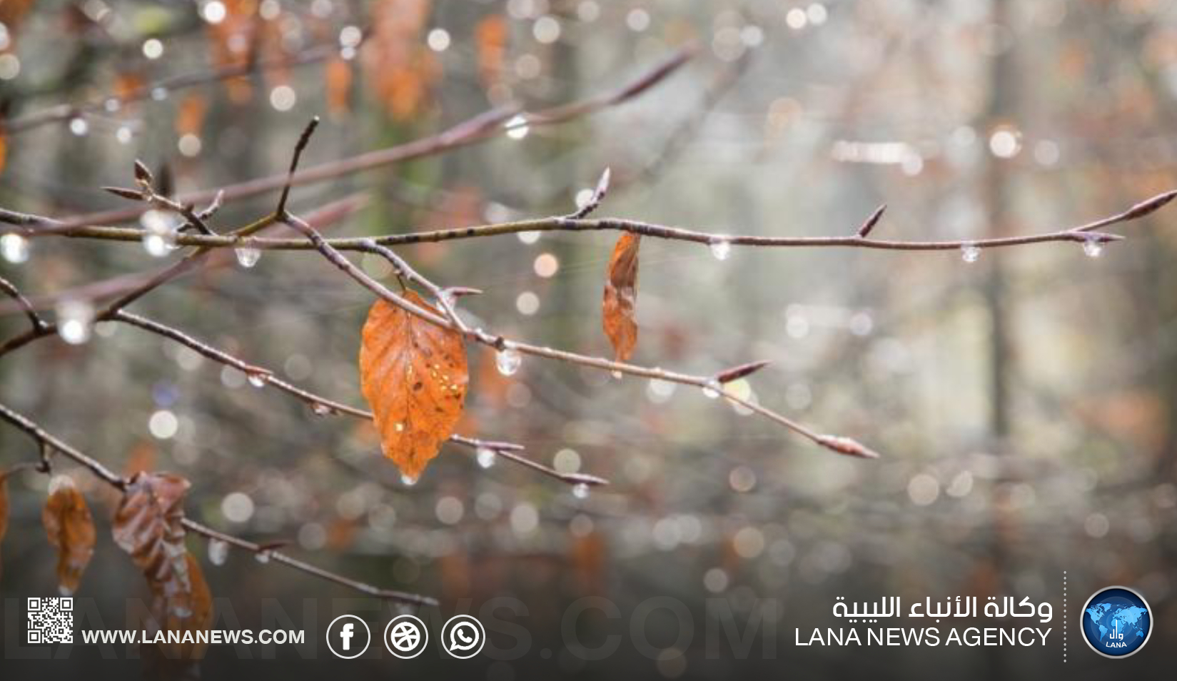 تقلبات جوية وأمطار متفاوتة الغزارة على مناطق من غرب ووسط البلاد