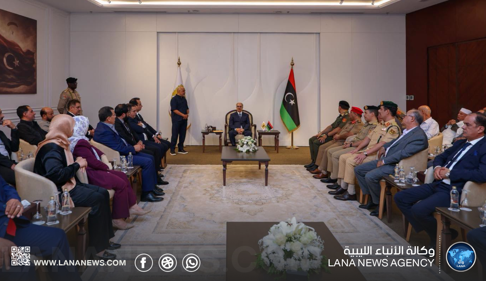 القائد العام للقوات المسلحة يستقبل أعضاء مجلس النواب