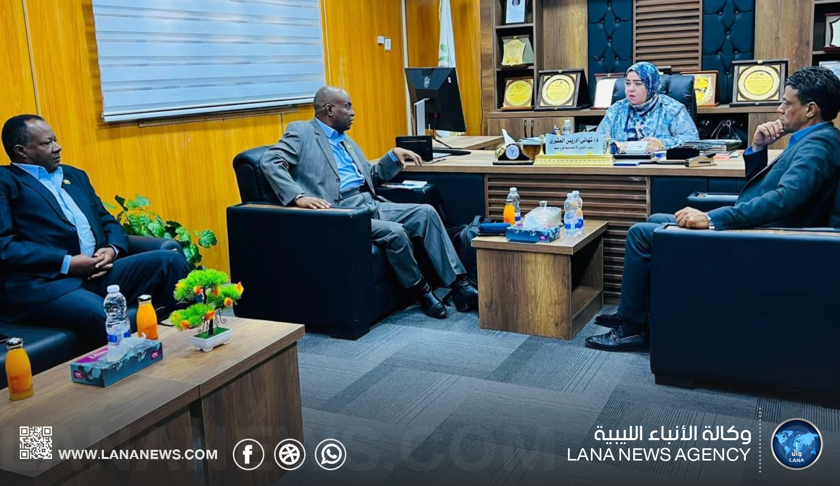 الشؤون الاجتماعية بسبها تبحث ملف الليبيات المتزوجات من أجانب
