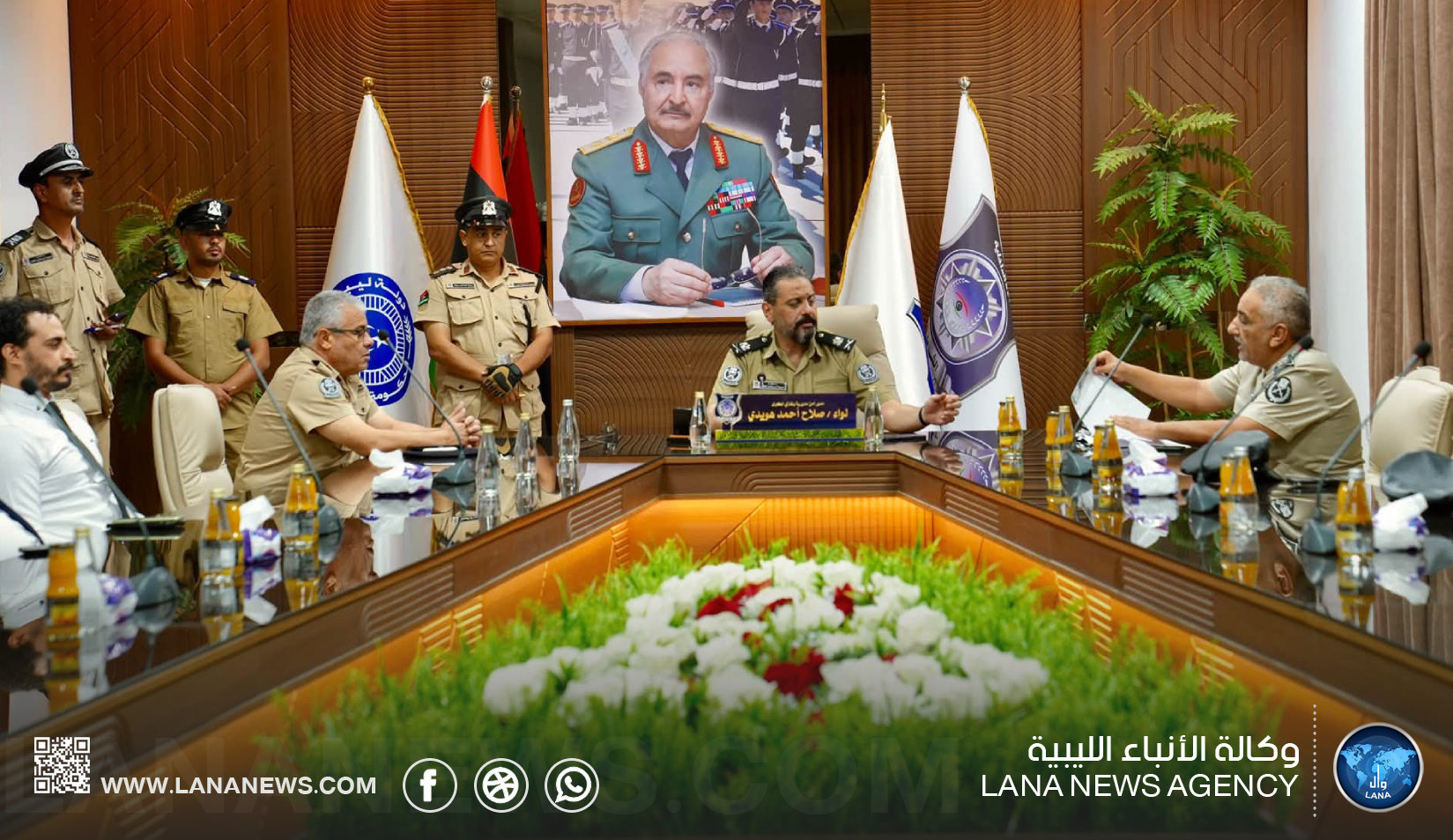 هويدي يبحث تأمين جامعة بنغازي مع انطلاق العام الجامعي