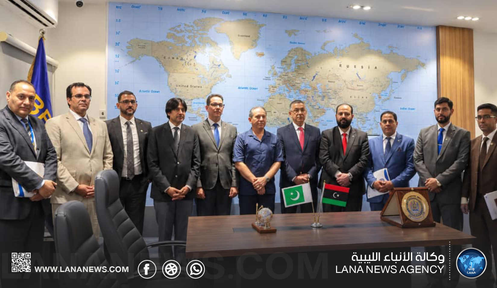 غرفة تجارة بنغازي تبحث فرص الاستثمار مع باكستان