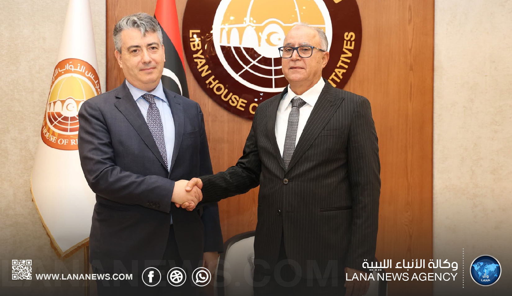 رئيس مجلس النواب يبحث مع القنصل الإيطالي العلاقات الثنائية