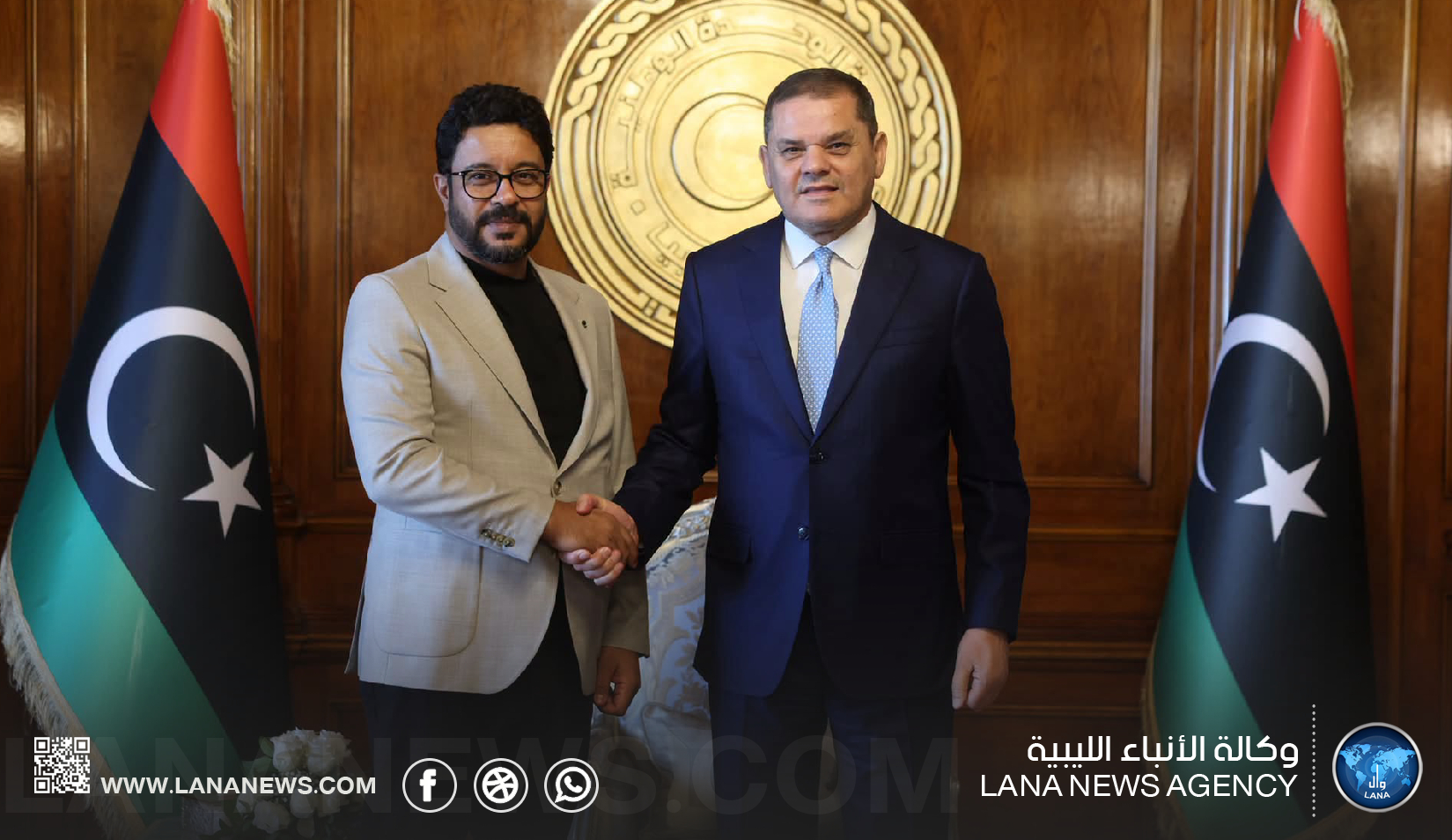 الدبيبة والأشتر يبحثان المستجدات السياسية والاقتصادية